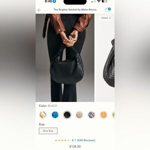 The Brigette Satchel by Melie Bianco